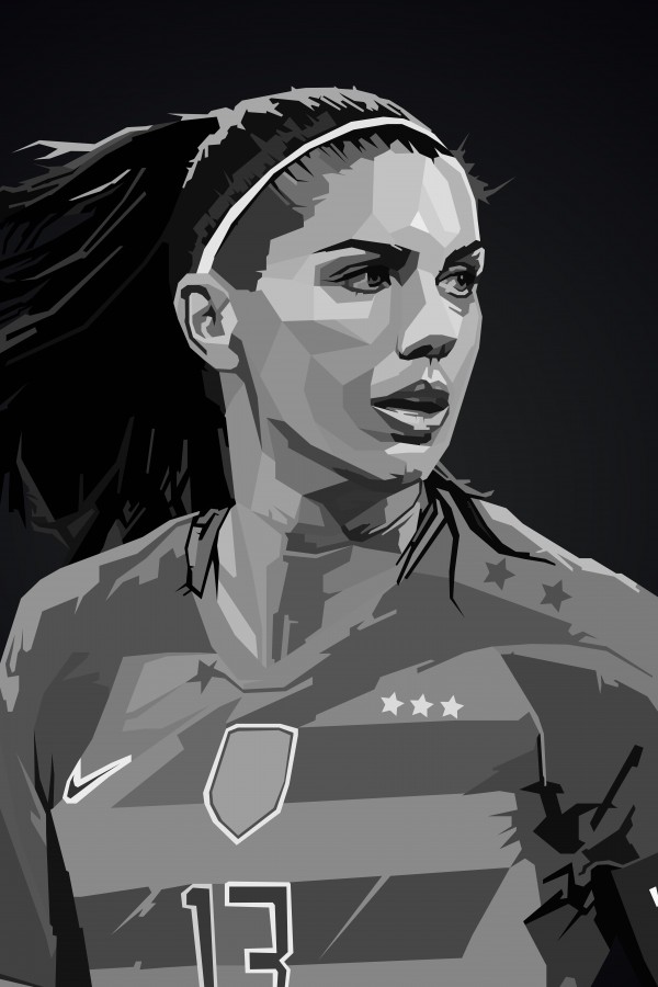 Alex Morgan Wpap Pop Art by Long Art